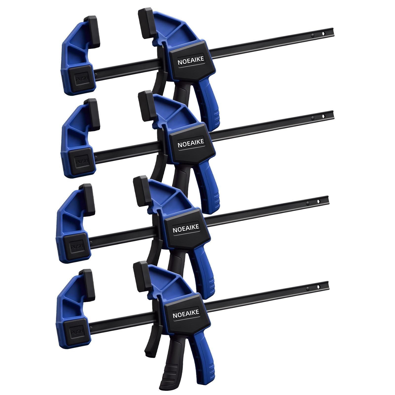 LRAIN 4-Pack 12 Inch Quick Bar Clamp Set