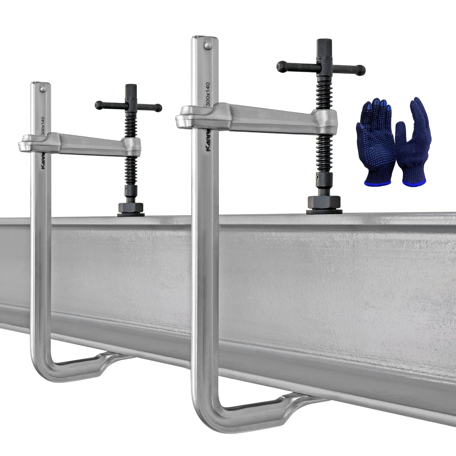 LRAIN 2-Pack Heavy-Duty 12 Inch F-Style Welding Clamp Set