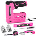 LRAIN Pink 2-In-1 Cordless Stapler and Nail Gun Set