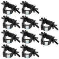 LRAIN 10-Pack Black 2 Inch Truss Clamp Set