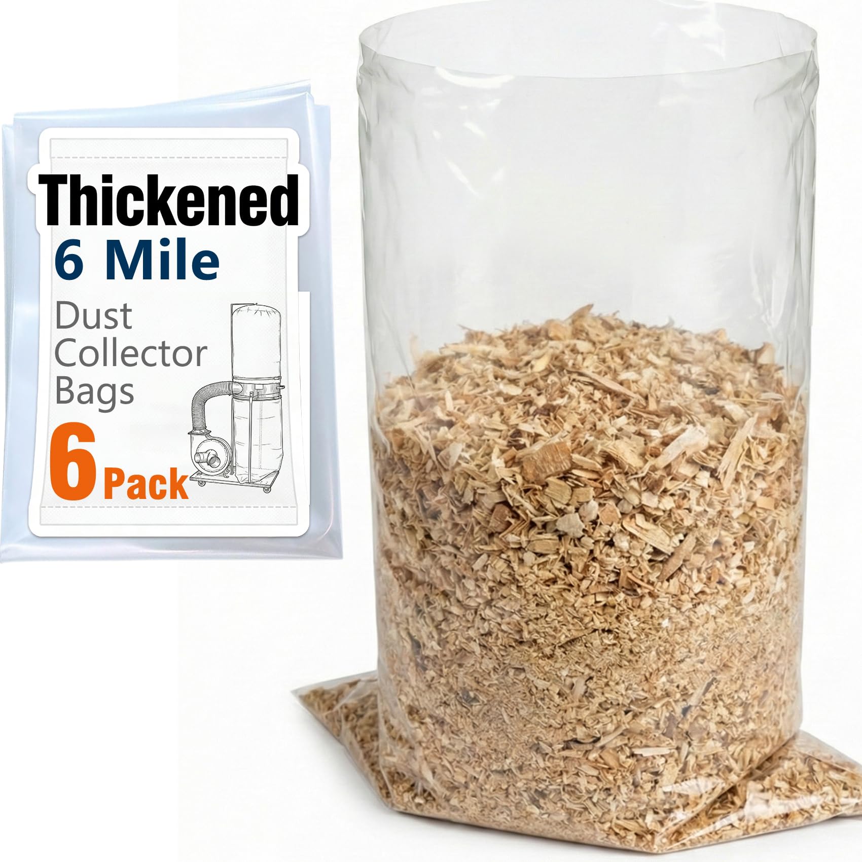 LRAIN Thickened Clear Dust Collector Bags