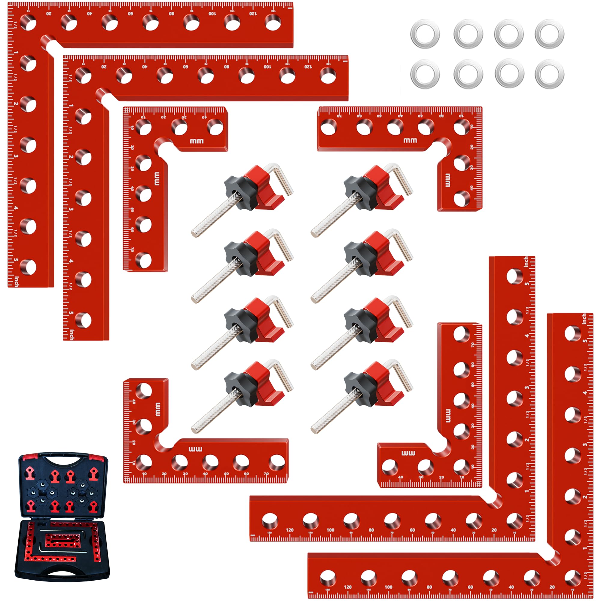 LRAIN 8-Piece Corner Clamp Set